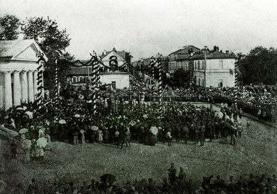 2. Могилев. Встреча мощей прп. Евфросинии перед Иосифовским собором